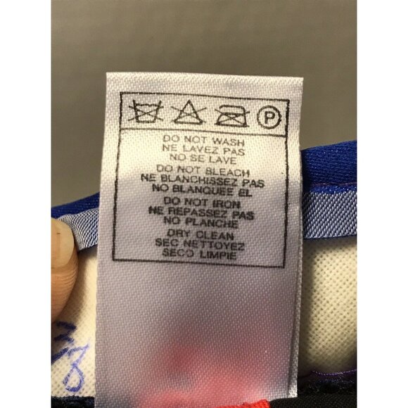 Reebok NFL Polka Dot Fitted Cap Size 7 3/8 Black Multicolor Wool Tiger Logo New - Picture 6 of 8